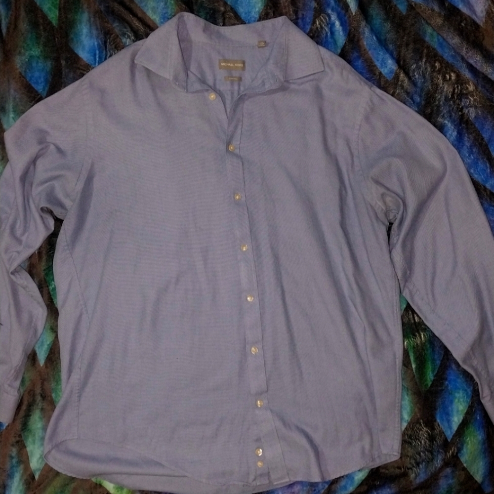 Michael Kors Linen Blend Button Down